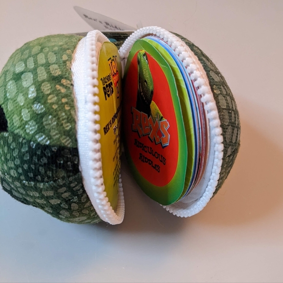 VTG Disney Toy Story 2 REX Plush Keychain Zip Riddle Book - Picture 2 of 7